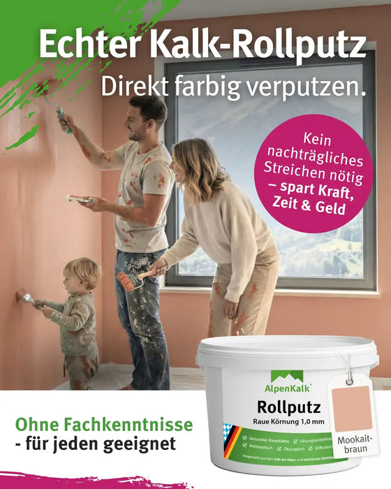 Rollputz RAU 24 kg Mookait-Braun