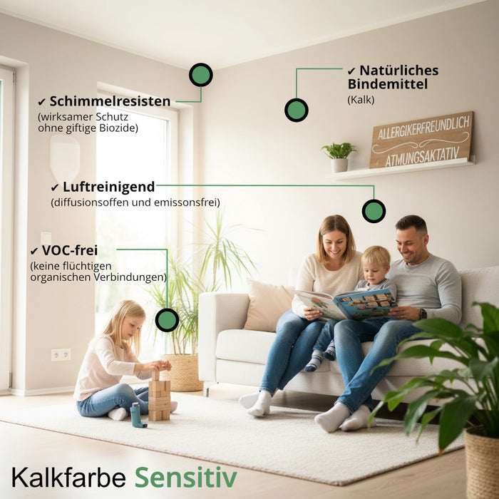 Sensitiv - Kalkfarbe für Allergiker  6 kg / ca. 30 m²