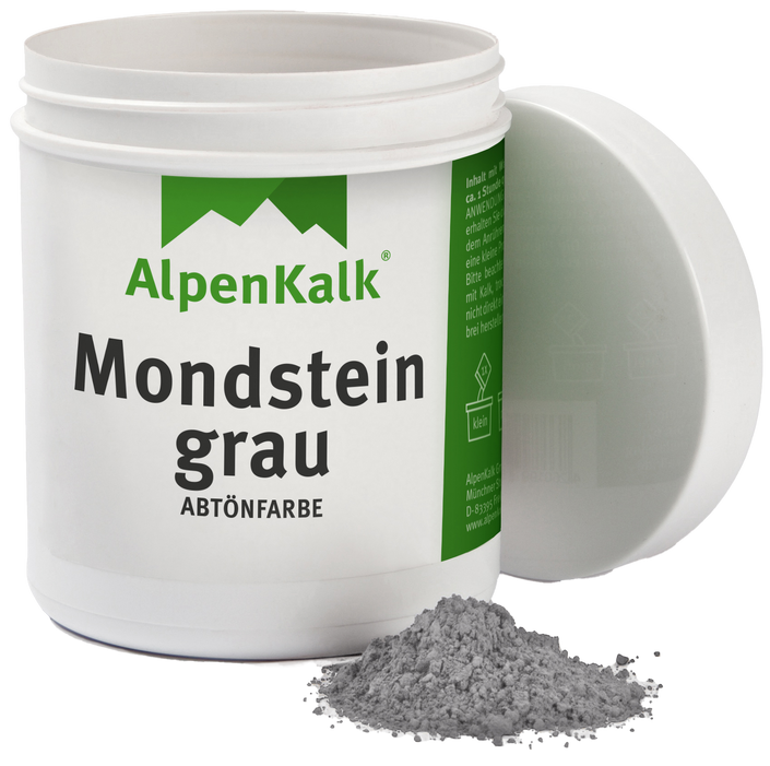 Alpenkalk Pigment Abtoenfarbe Mondsteingrau