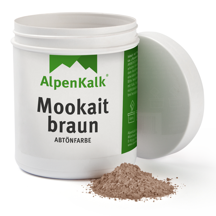 Alpenkalk Pigment Abtoenfarbe Mookaitbraun 