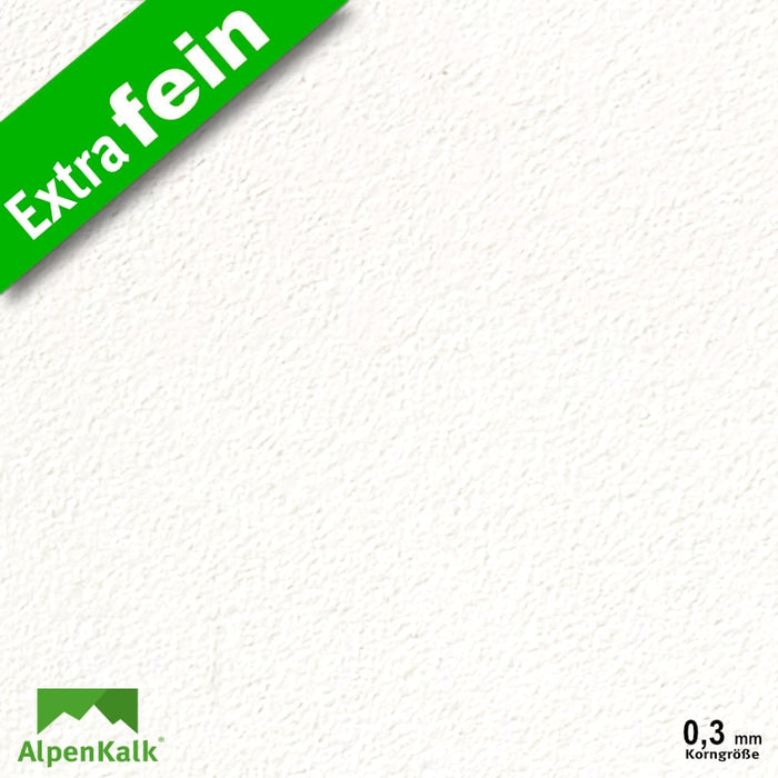 Rollputz Rollputz ExtraFein (0,3 mm) 14 kg - AlpenKalk — AlpenKalk GmbH