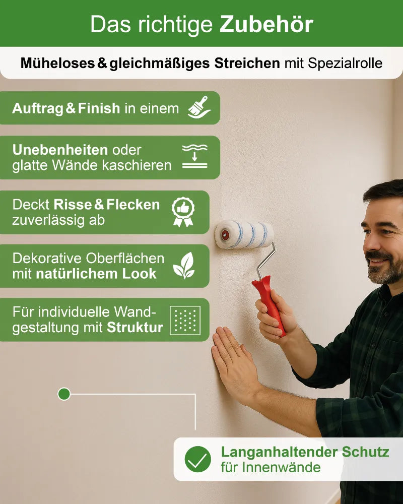 Rollputz fein (0,5 mm) jetzt 7 kg (5+2) / ca. 20 m²