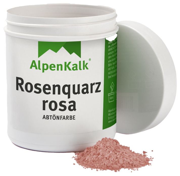 Alpenkalk Pigment Abtoenfarbe Rosenquarzrosa 