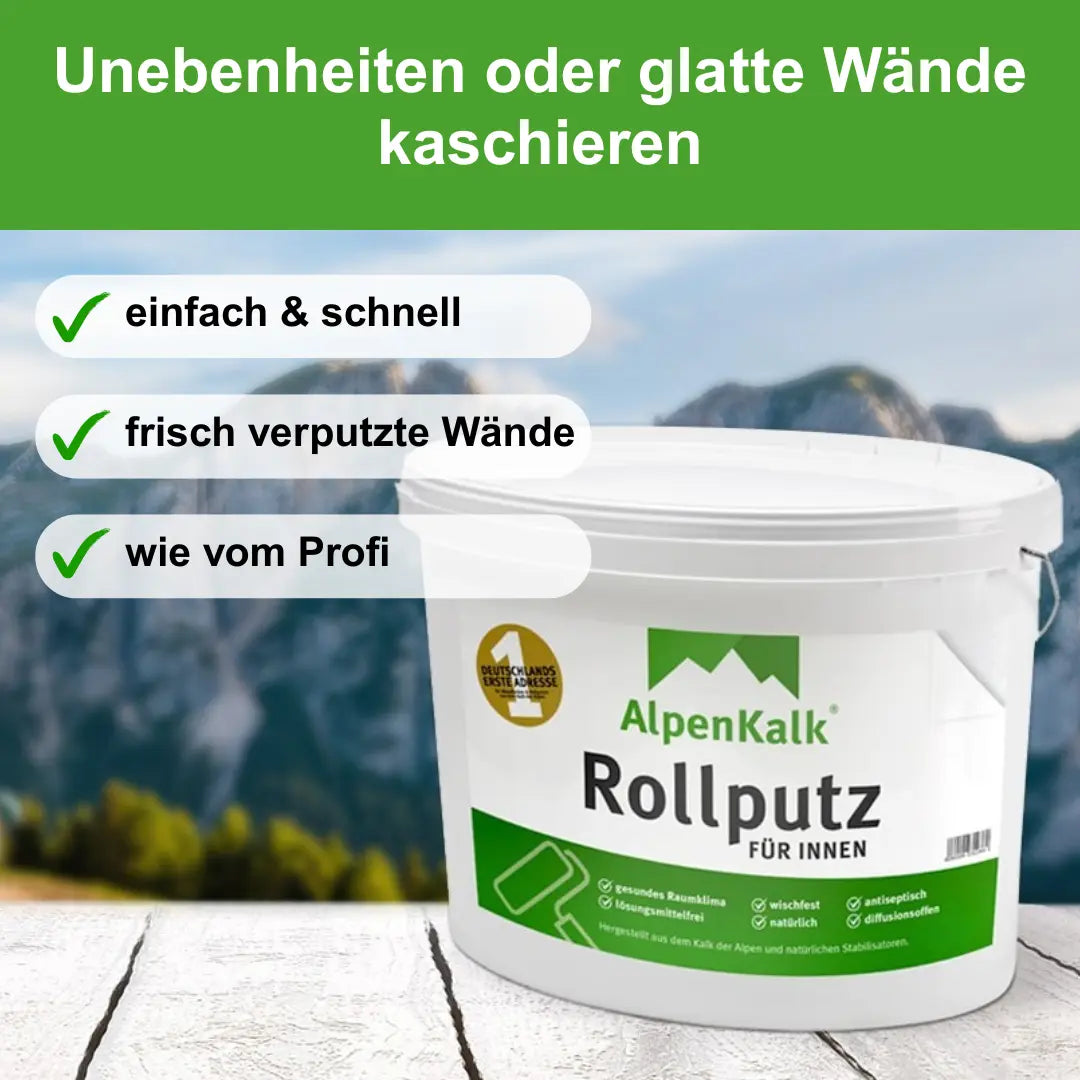 Rollputz fein (0,5 mm) jetzt 7 kg (5+2) / ca. 20 m²